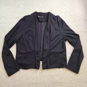 Maurices Blazer Jacket 2XL black white Polka Dot Office Casual Career Long Slv